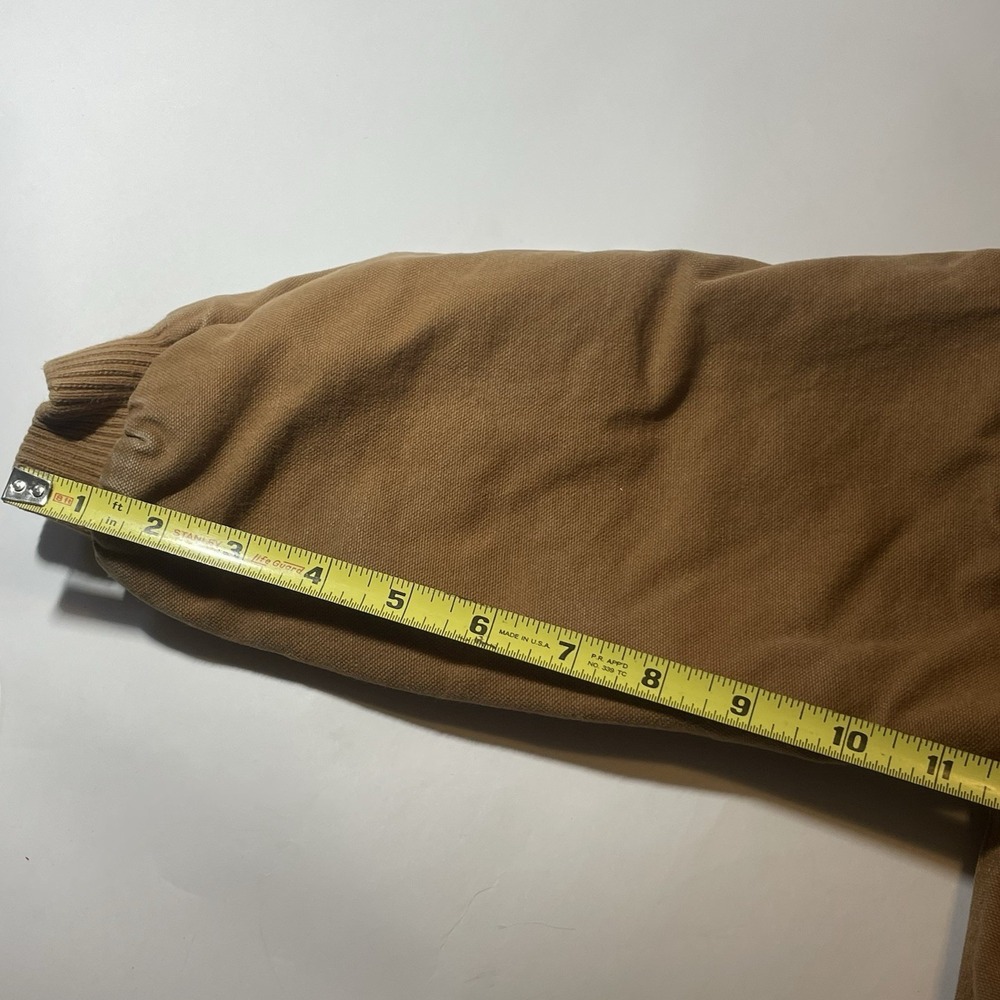 Carhartt Jacket Hooded Quilt Lined Canvas Work Wear Kids Youth XS - Picture 9 of 16